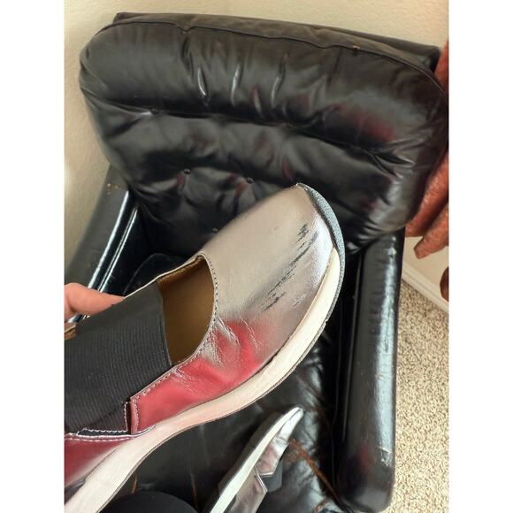 Vionic Women’s Metallic Leather Slip-On Comfort Shoes Size 10 Orthotic Sole - Picture 7 of 7
